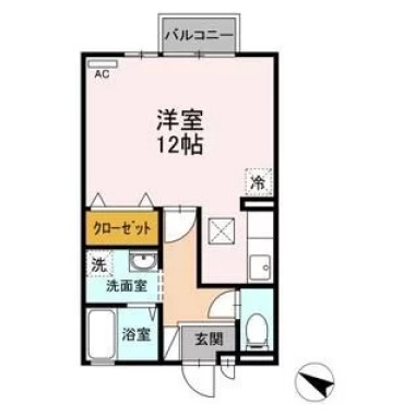 ジュネス吉岡 108の間取り図