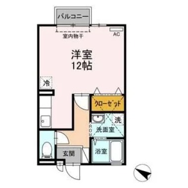 ジュネス吉岡 207の間取り図
