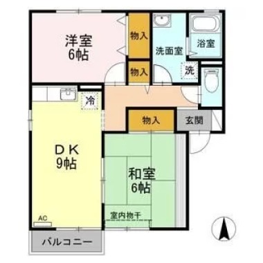 クレスト諏訪II 101の間取り図