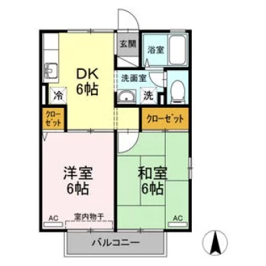 メゾン西林 101の間取り図