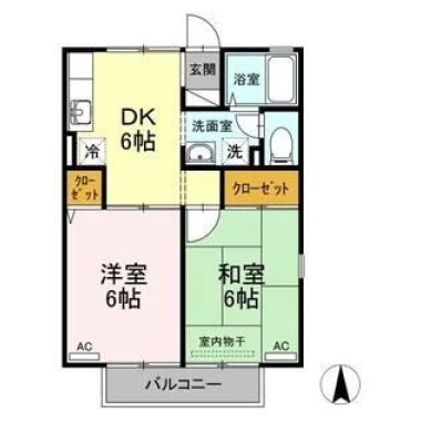 メゾン西林 201の間取り図