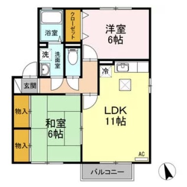 セジュール高瀬 101の間取り図