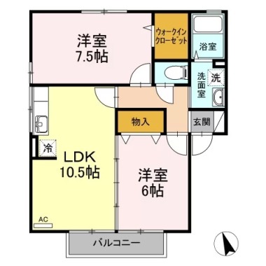 ブリーズ高島 201の間取り図