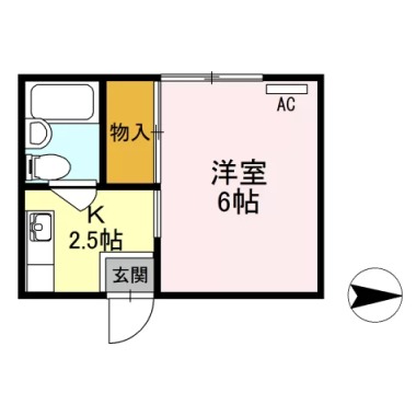 福島ハイツ 103の間取り図