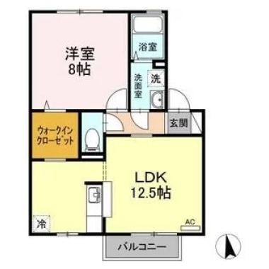 ボヌール 202の間取り図