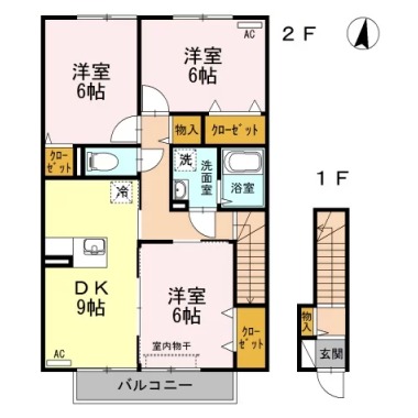 グラン・リーオ A棟 A202の間取り図