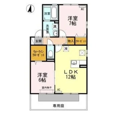 グラン・リーオ D棟 D101の間取り図