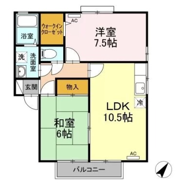 ボナール大谷 102の間取り図