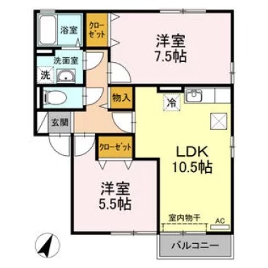 エトワール 102の間取り図