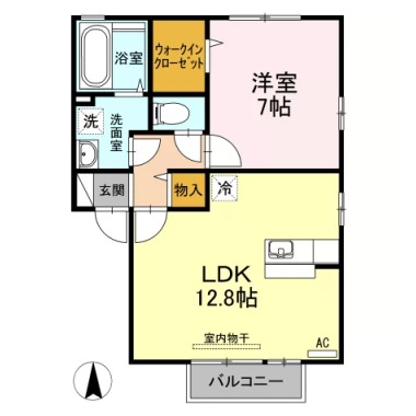 ウィルコート B棟 B202の間取り図