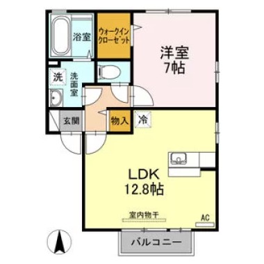 ウィルコート C棟 C202の間取り図