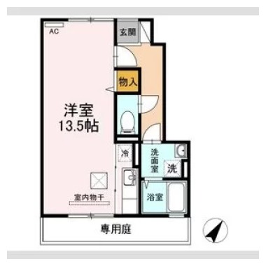 ポルテ 107の間取り図