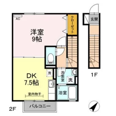 ポルテ 205の間取り図