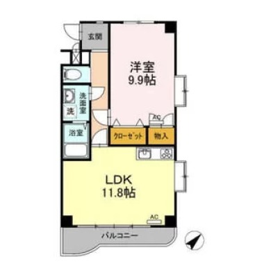 プレタ21 201の間取り図