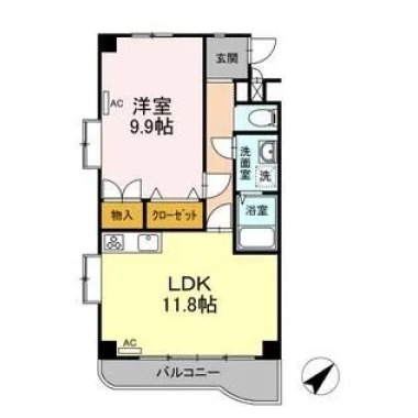 プレタ21 206の間取り図