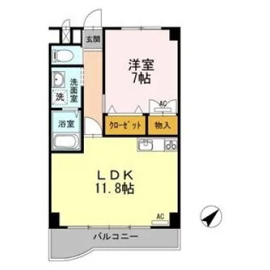 プレタ21 303の間取り図