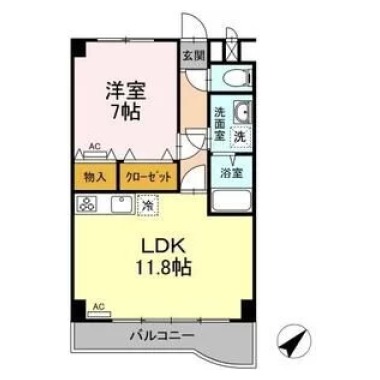 プレタ21 404の間取り図