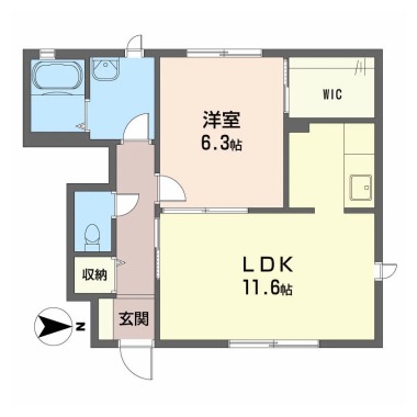 シャーメゾン石井 D棟 111の間取り図