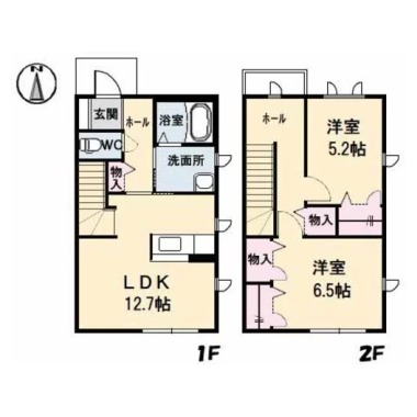 シャーメゾンクラヴィエ川内 B棟 の間取り図