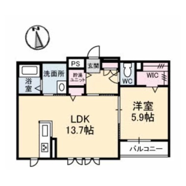 メゾンド・ホルト 202の間取り図