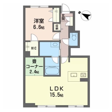 シャーメゾンガーデン松茂 C棟 C105の間取り図