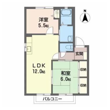 プリマベーラ北島 B棟 105の間取り図