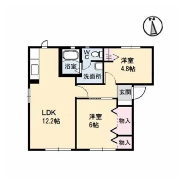 メゾン ブランシュ A棟 101の間取り図