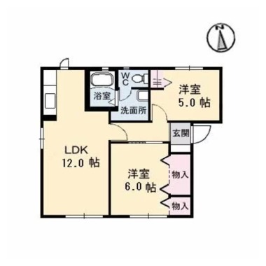 メゾン ブランシュ A棟 201の間取り図