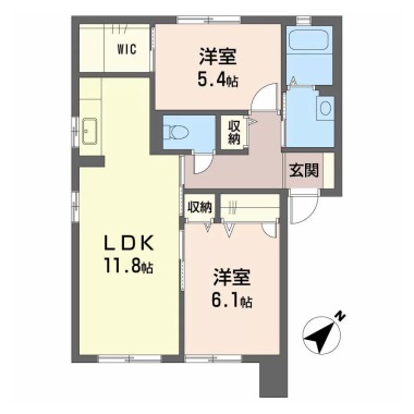 K-HAUS I棟 101の間取り図