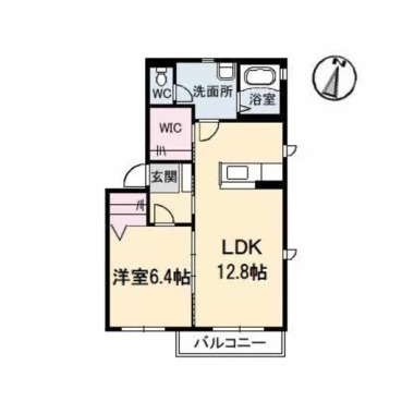 メゾンリヴェール C棟 206の間取り図
