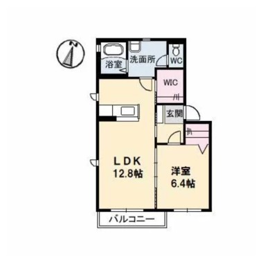 メゾンリヴェール C棟 207の間取り図