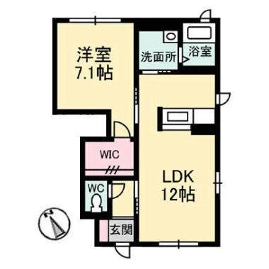 シャーメゾン イストピア A棟 101の間取り図