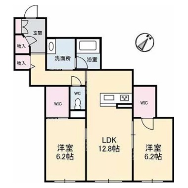 シャーメゾン北島 203の間取り図