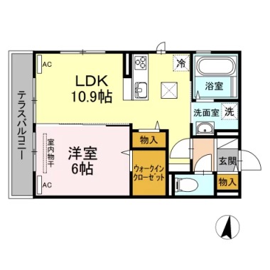 KIZUNA 105の間取り図