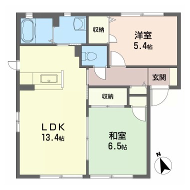 ラ・ネージュ II番館 101の間取り図