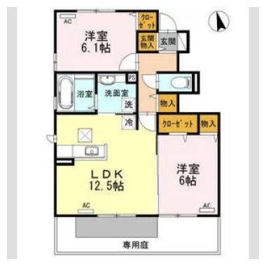 PATIO A棟 103の間取り図