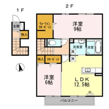 PATIO A棟 202の間取り図