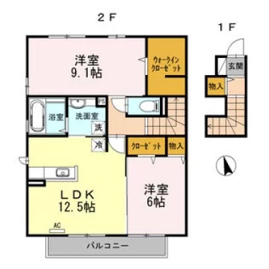 PATIO A棟 203の間取り図