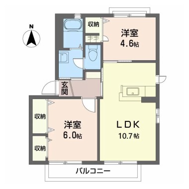 シャーメゾン藍住 C棟 207の間取り図