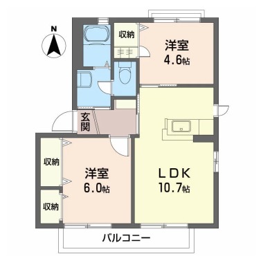 シャーメゾン藍住 D棟 210の間取り図