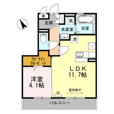 セレブ ジョワ 103の間取り図