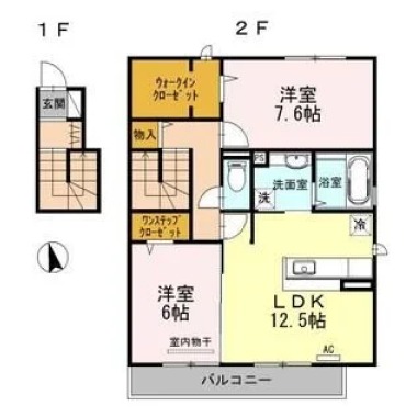 サンフラワー ガーデン C棟 C201の間取り図