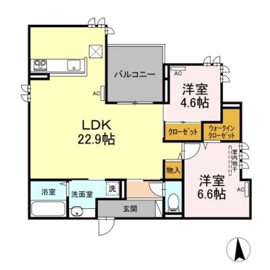 エグレットテラス 103の間取り図