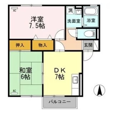 スイートハウス I棟 101の間取り図