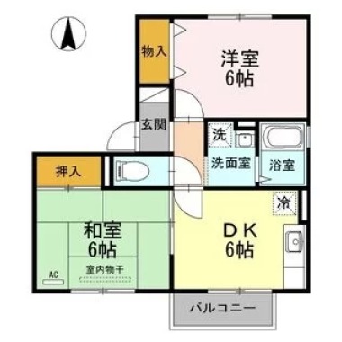 スイートハウス II棟 101の間取り図