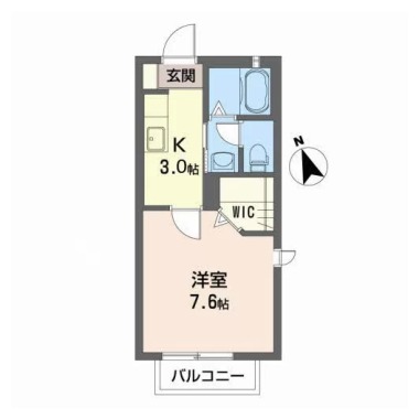 シャーメゾン With-K 101の間取り図