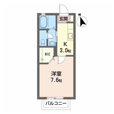 シャーメゾン With-K 103の間取り図