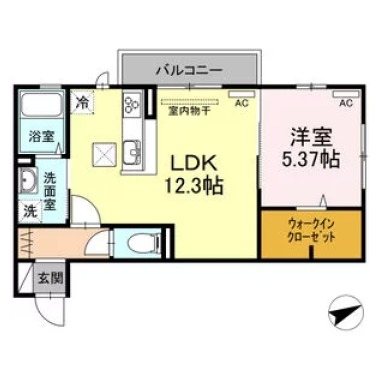 パティオ武中II 103の間取り図