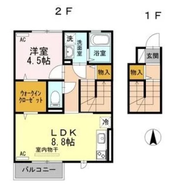 ベイ クレスト 206の間取り図