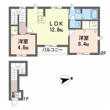 シャーメゾン ジェルメ B棟 205の間取り図